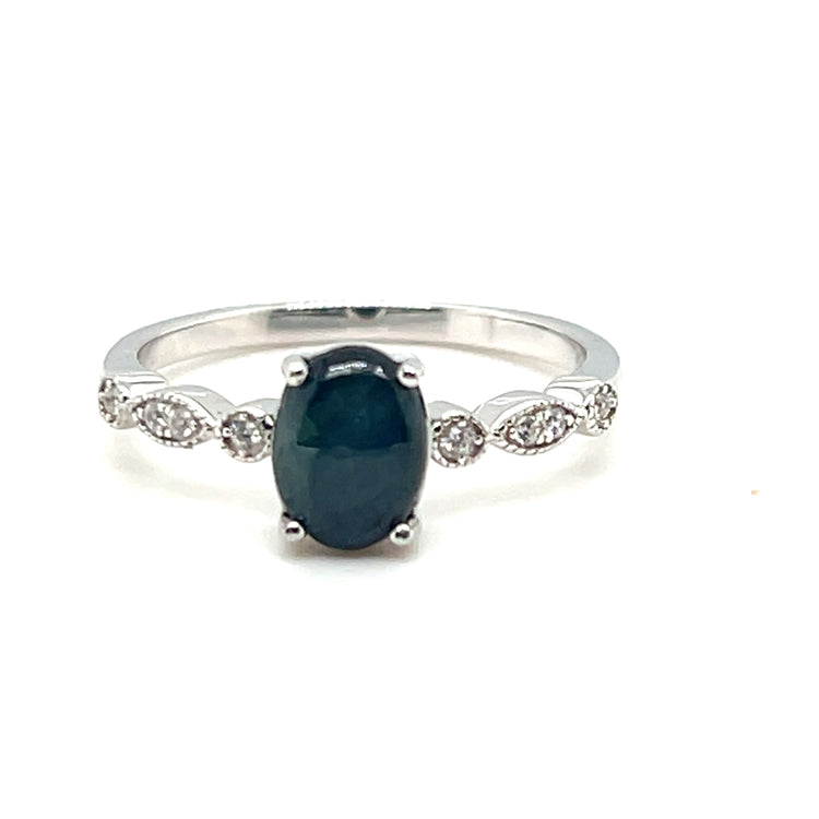 Star Sapphire Oval Ring