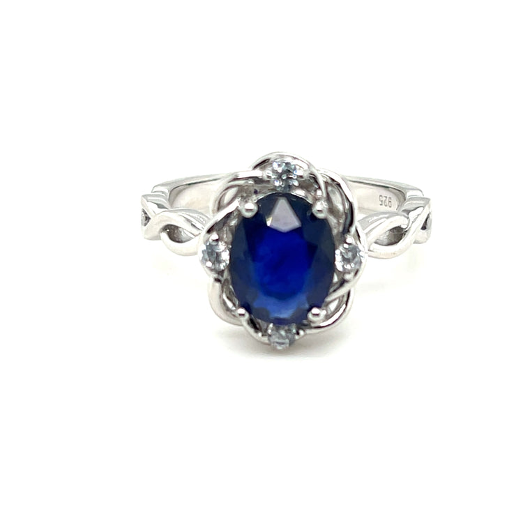 Sapphire/Topaz Ring