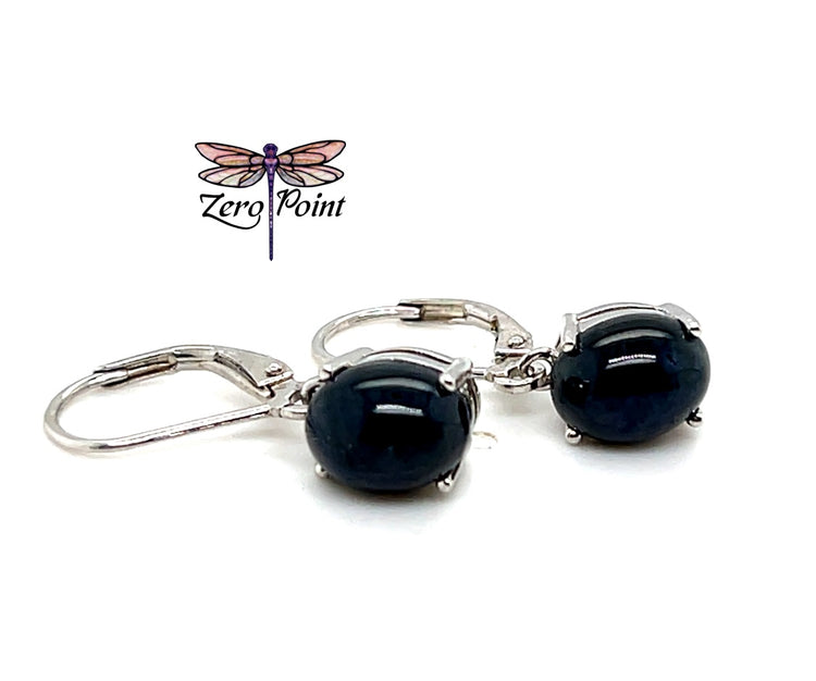 Star Sapphire Dangle Earrings