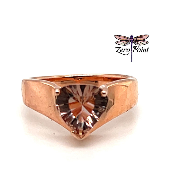 Pink Obsidian Trillion Ring 6785