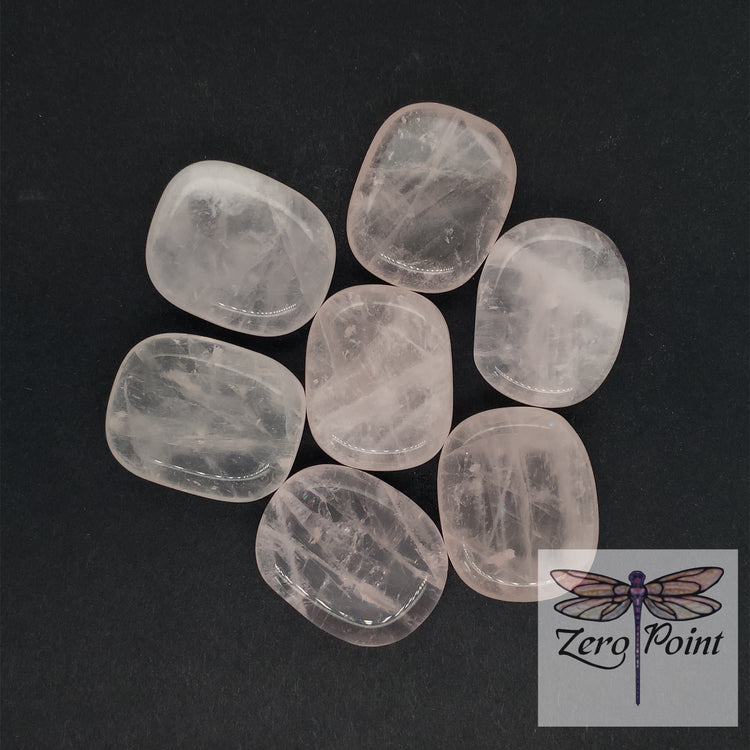 Rose Quartz Small Smooth Palm Stone