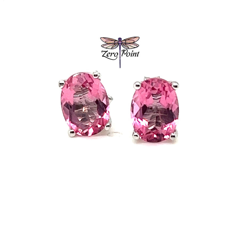 Pink Topaz Earrings 08P