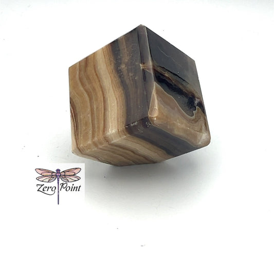 Chocolate Calcite Cube - Zero Point Crystals
