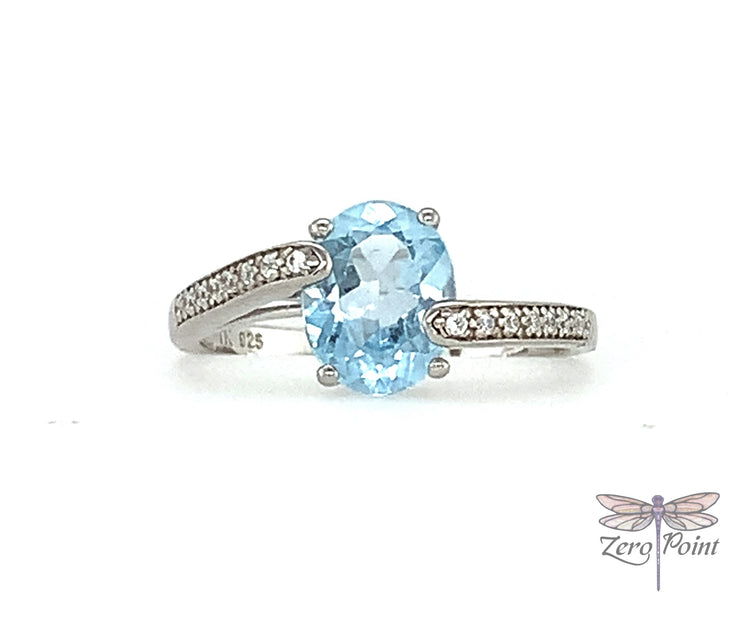 Blue Topaz Ring 27S