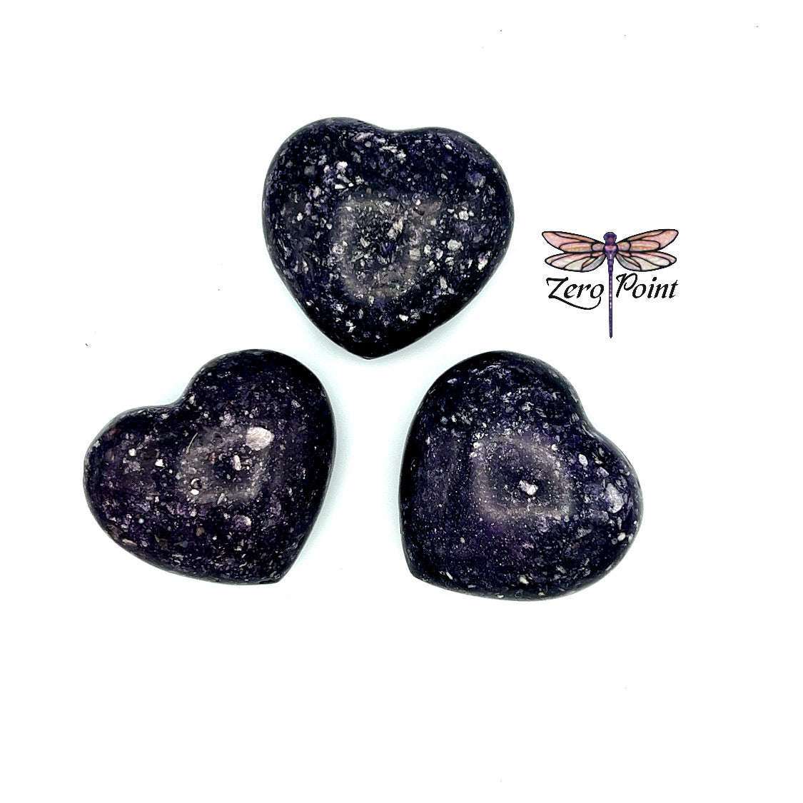 Lepidolite Heart 3"+ - Zero Point Crystals