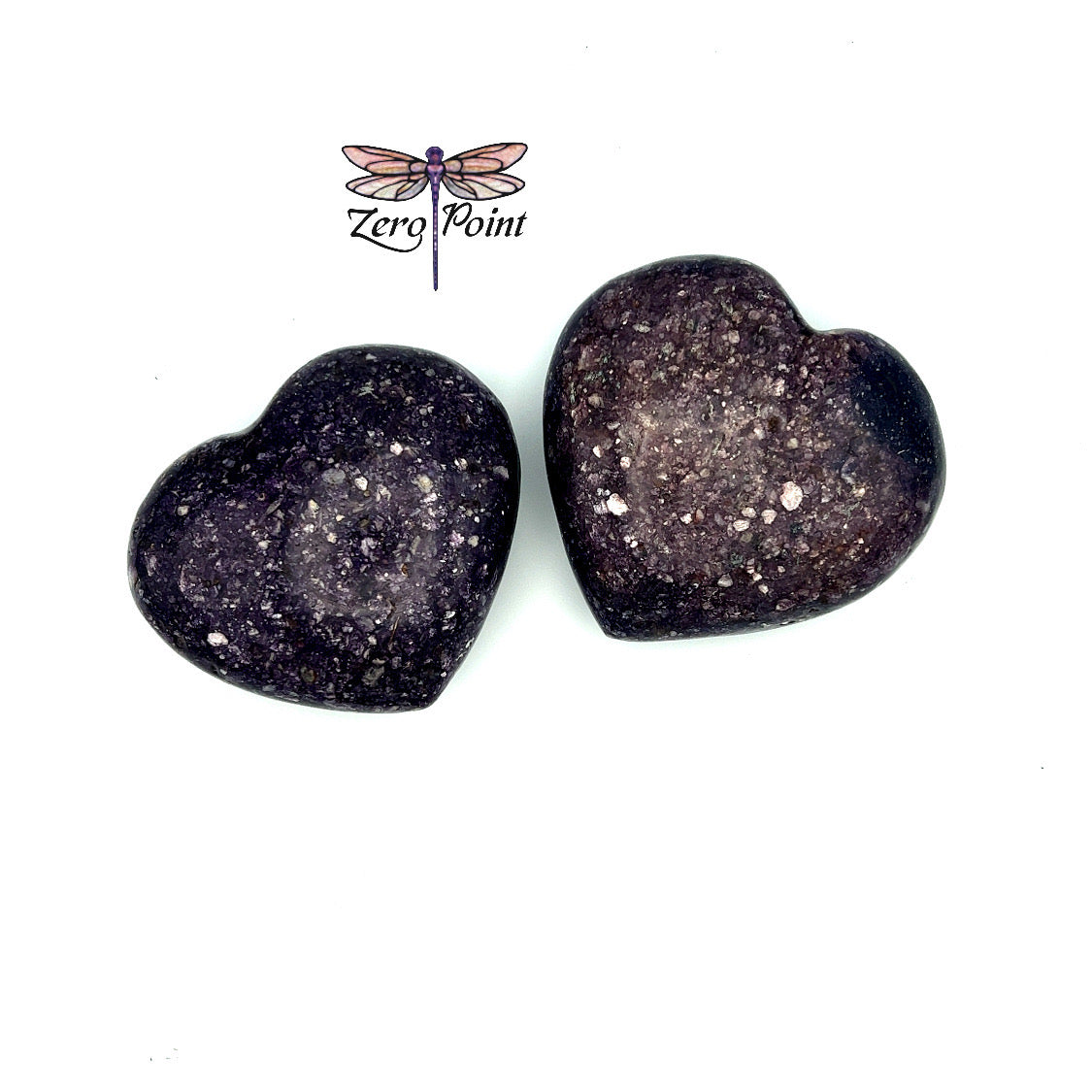 Lepidolite Heart 3"+ - Zero Point Crystals