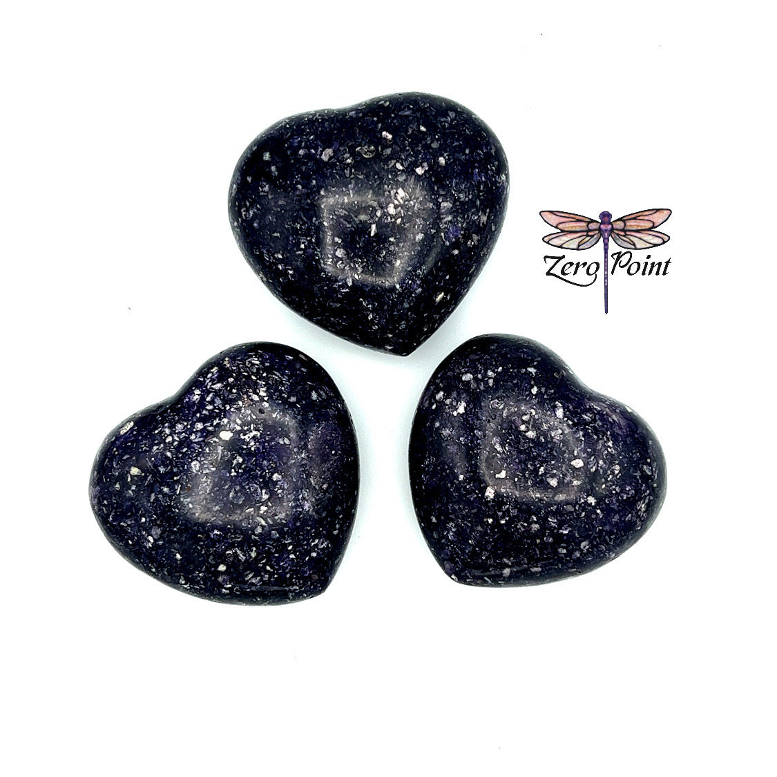 Lepidolite Heart 3"+ - Zero Point Crystals