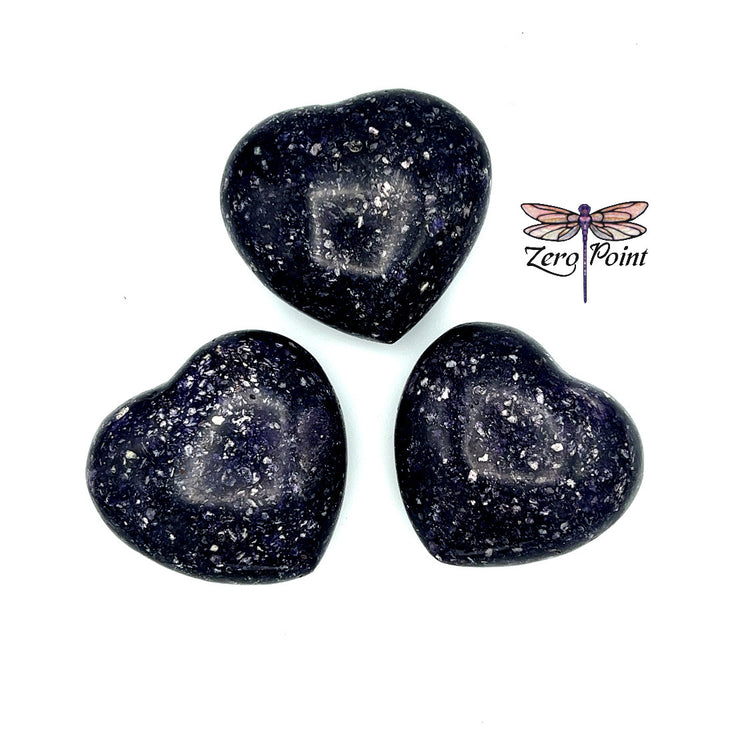 Lepidolite Heart 3"+ - Zero Point Crystals