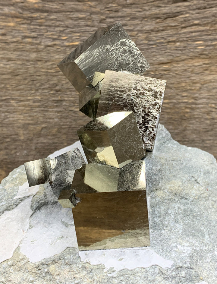 Pyrite Cubes in Matrix - Zero Point Crystals