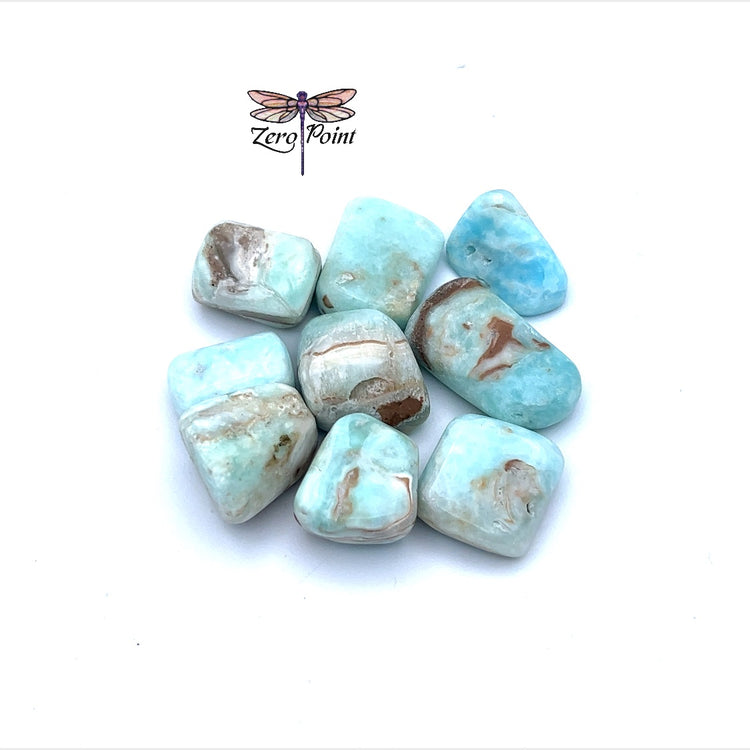 Tumbled Blue Aragonite - Zero Point Crystals