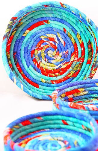 Recycled Silk Nesting Baskets - Zero Point Crystals