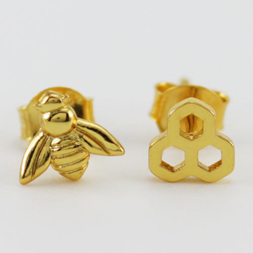 Dainty Charm Stud Earrings - Zero Point Crystals