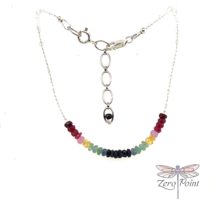 Microbead Chakra Necklace - Zero Point Crystals