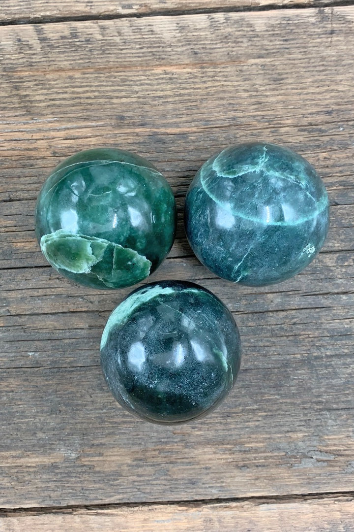 Jade Spheres - Zero Point Crystals
