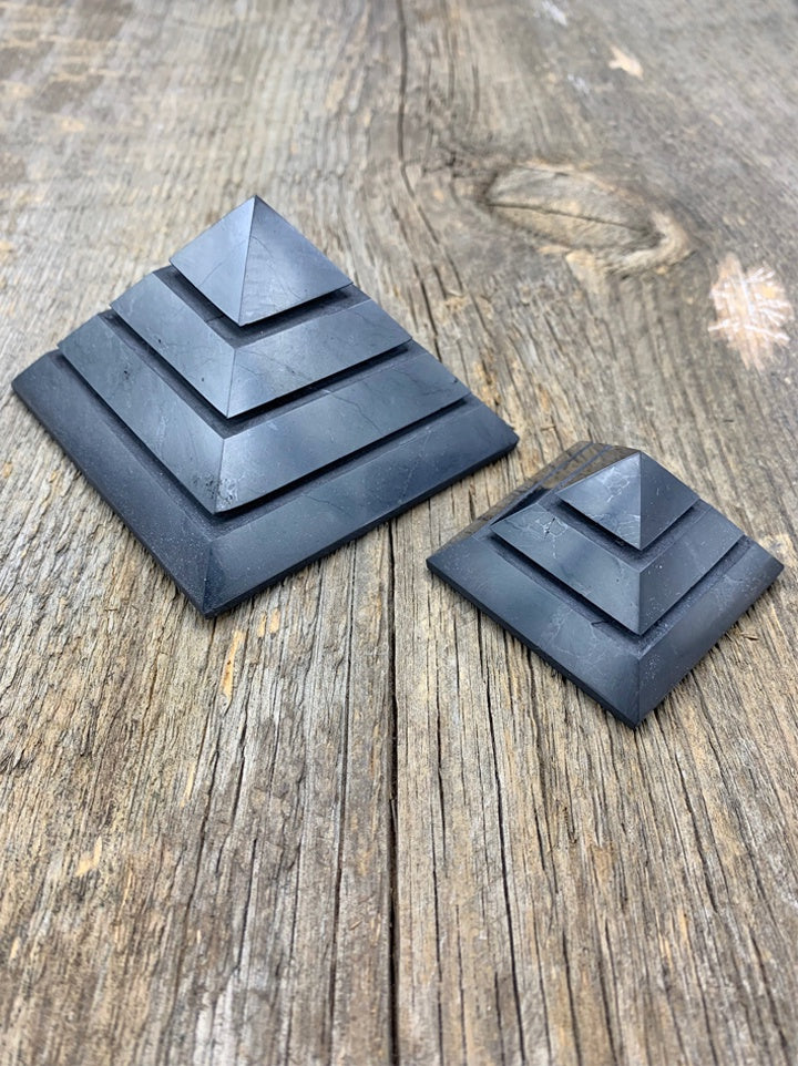Shungite Sakara Pyramid - Zero Point Crystals