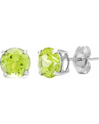 Peridot Stud Earrings - Zero Point Crystals