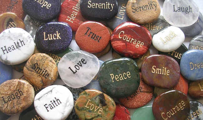 Inspirational Word Stone - Zero Point Crystals