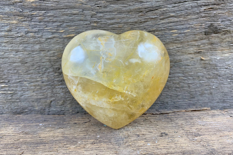 Hematoid Quartz Heart - Zero Point Crystals