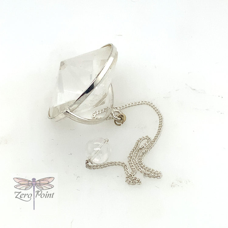 Faceted Quartz Pendulum - Zero Point Crystals