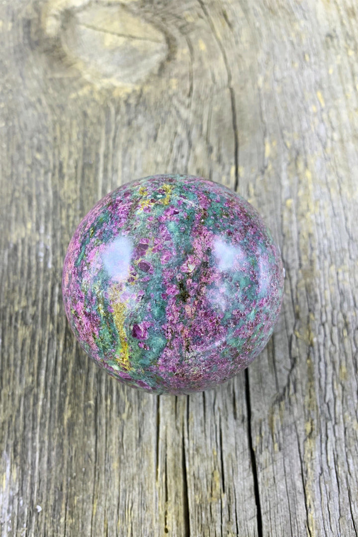 Ruby Kyanite Sphere - Zero Point Crystals