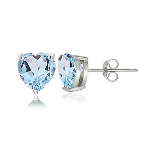 Blue Topaz Stud Earrings - Zero Point Crystals