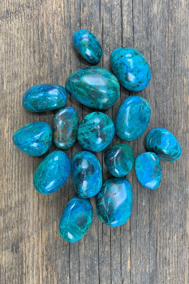 Tumbled Chrysocolla - Zero Point Crystals