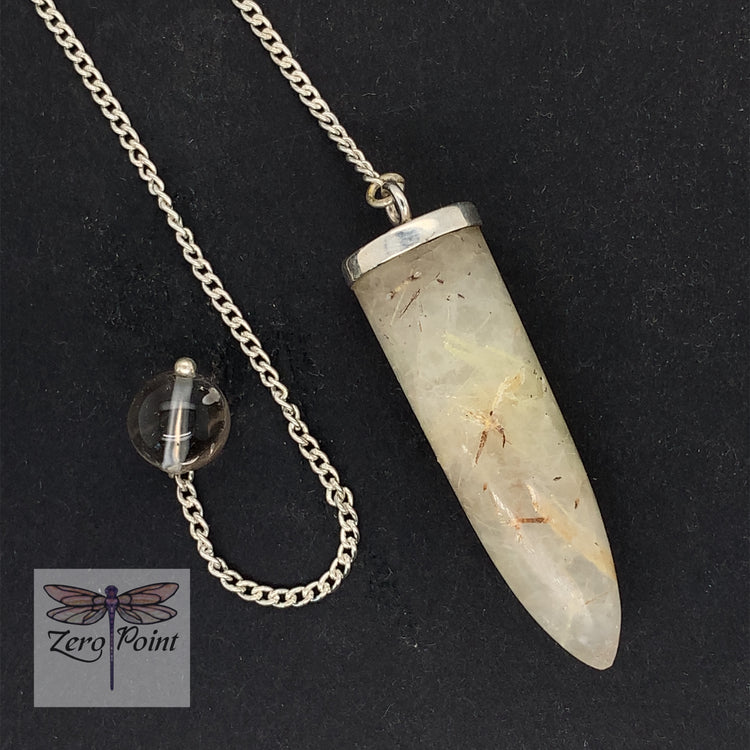 Rutilted Quartz Pendulum - Zero Point Crystals
