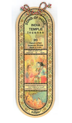 Song of India Temple Incense - Zero Point Crystals