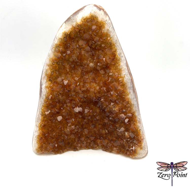 Citrine Druze 3811 - Zero Point Crystals