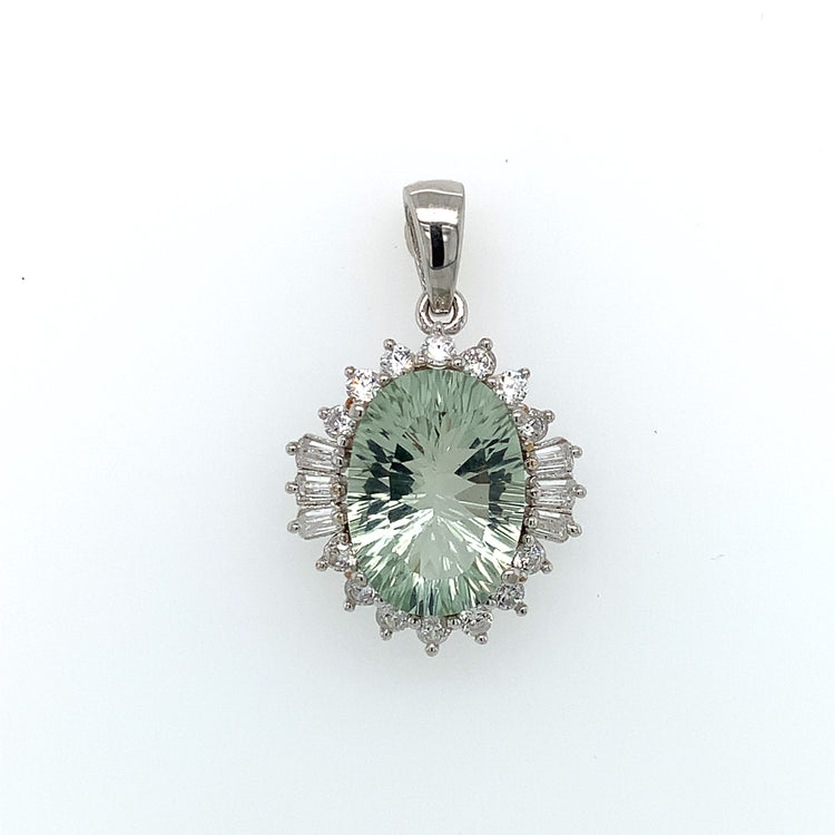 Prasiolite Pendant - Zero Point Crystals