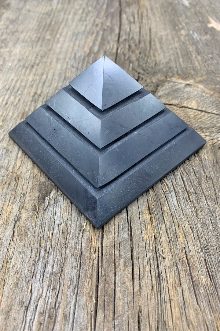 Shungite Sakara Pyramid - Zero Point Crystals