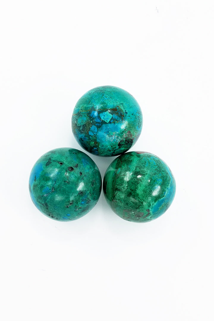 Chrysocolla Sphere A - Zero Point Crystals