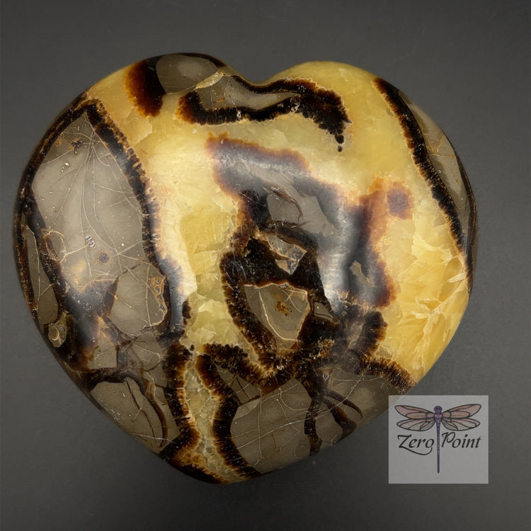Septarian Heart 4"+ - Zero Point Crystals