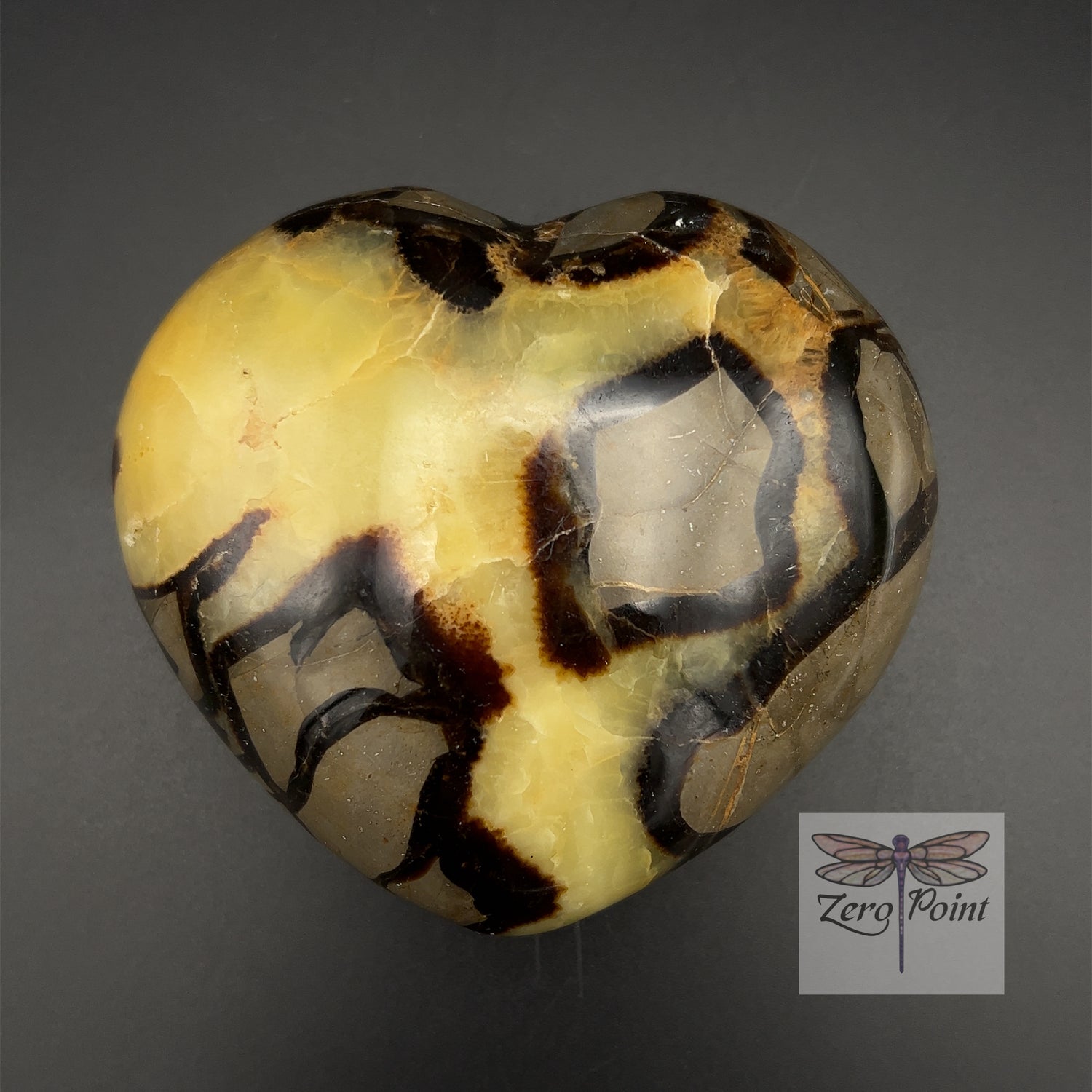 Septarian Heart 4"+ - Zero Point Crystals