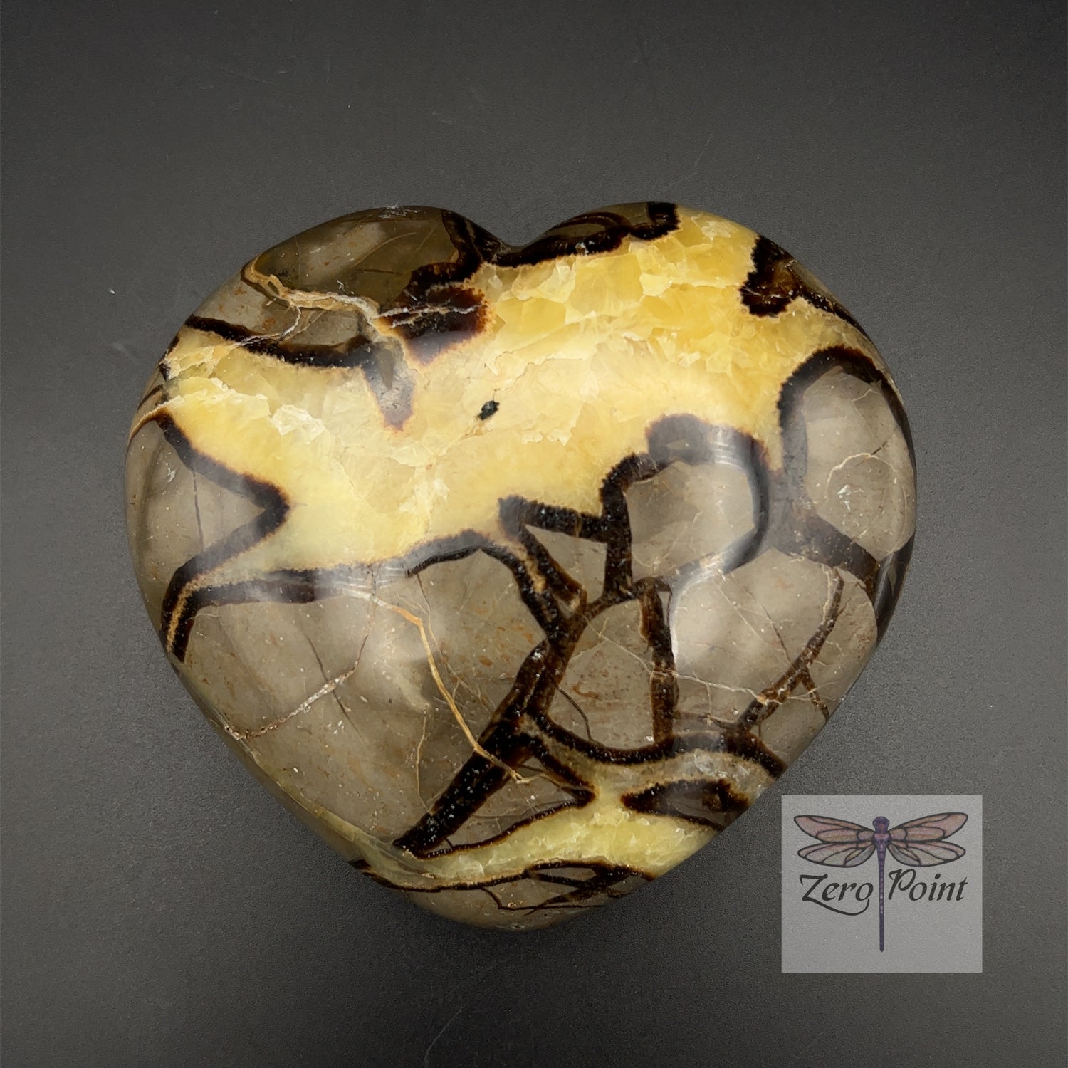 Septarian Heart 4"+ - Zero Point Crystals