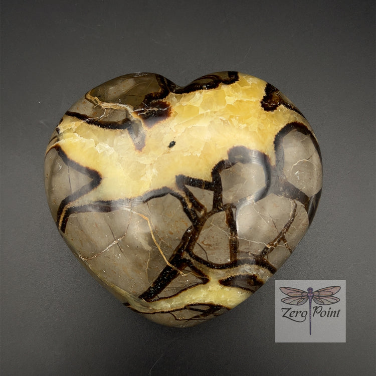 Septarian Heart 4"+ - Zero Point Crystals
