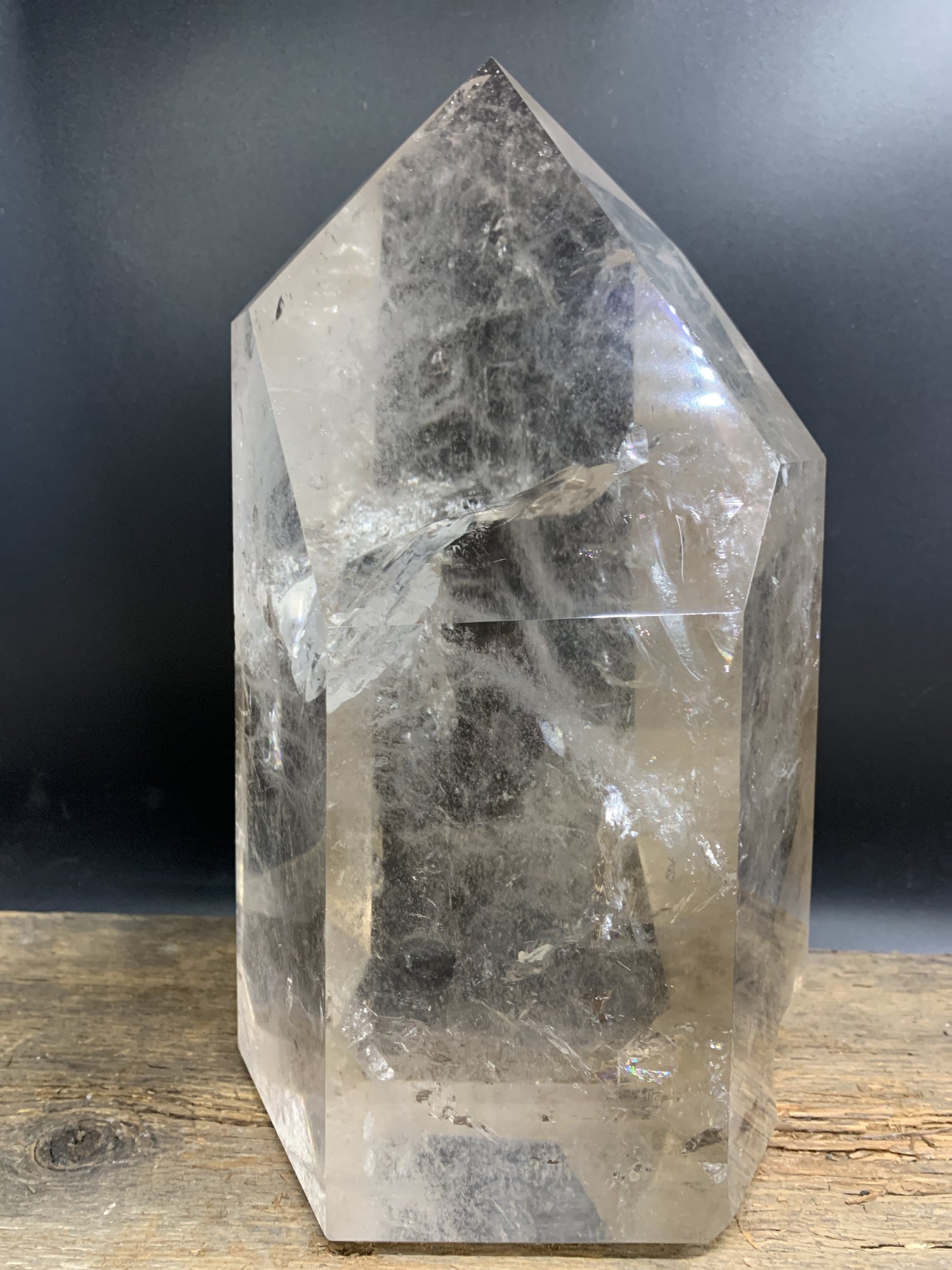 Smokey Quartz Point #4881 - Zero Point Crystals
