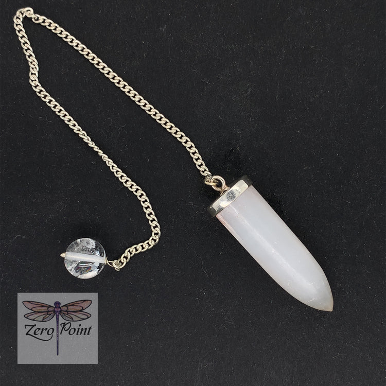 Selenite Pendulum - Zero Point Crystals