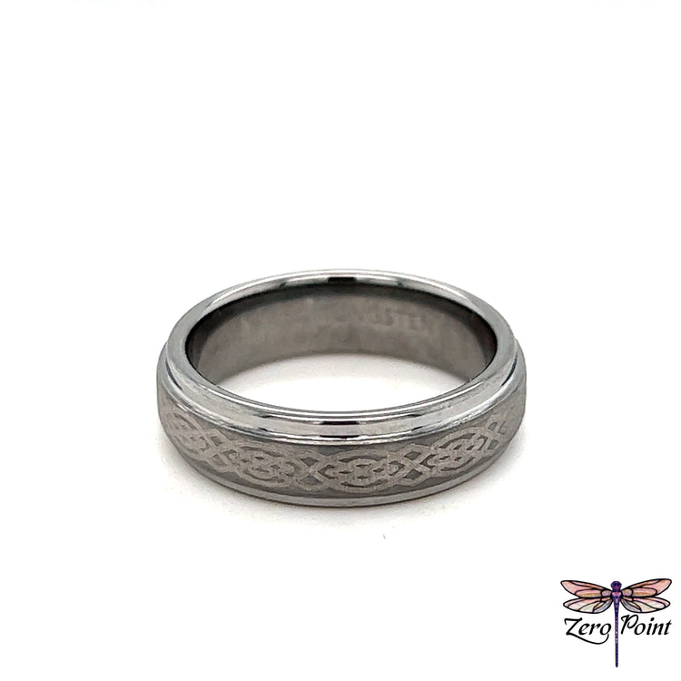 Tungsten Carbide Celtic Ring - Zero Point Crystals