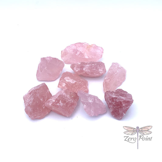 Rose Quartz rough - Zero Point Crystals