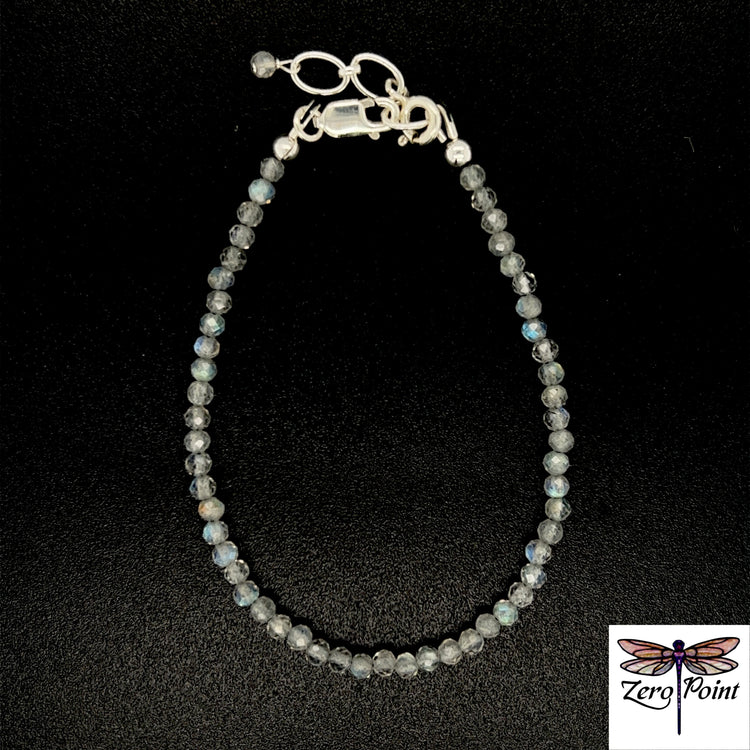 Labradorite Microbead Bracelet - Zero Point Crystals