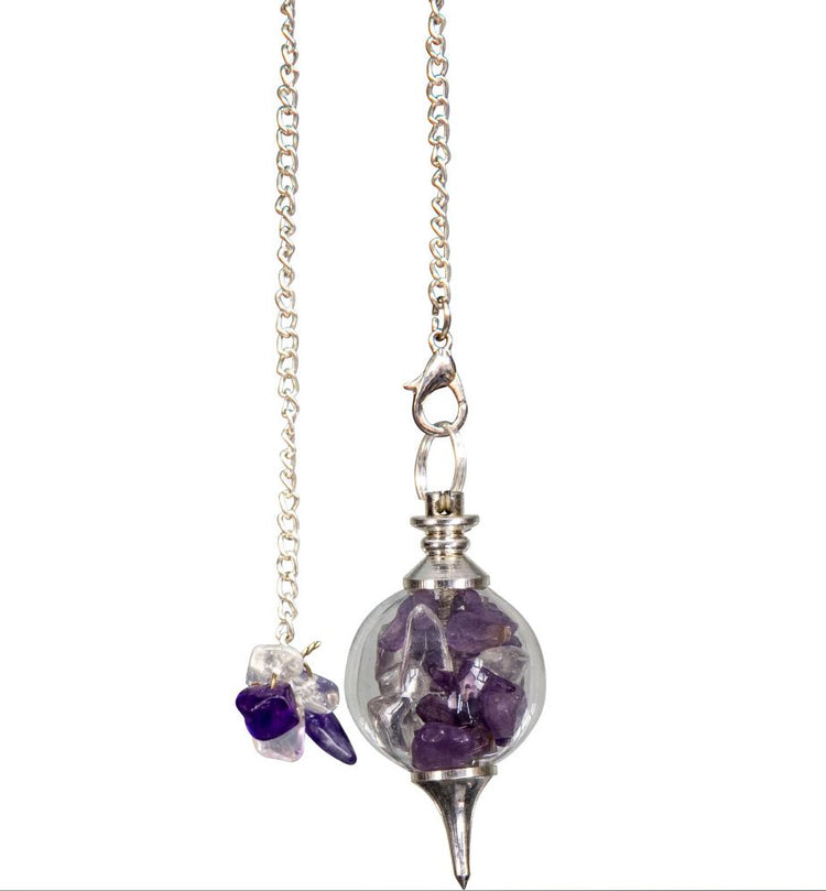Natural Stone Chip Pendulum - Zero Point Crystals