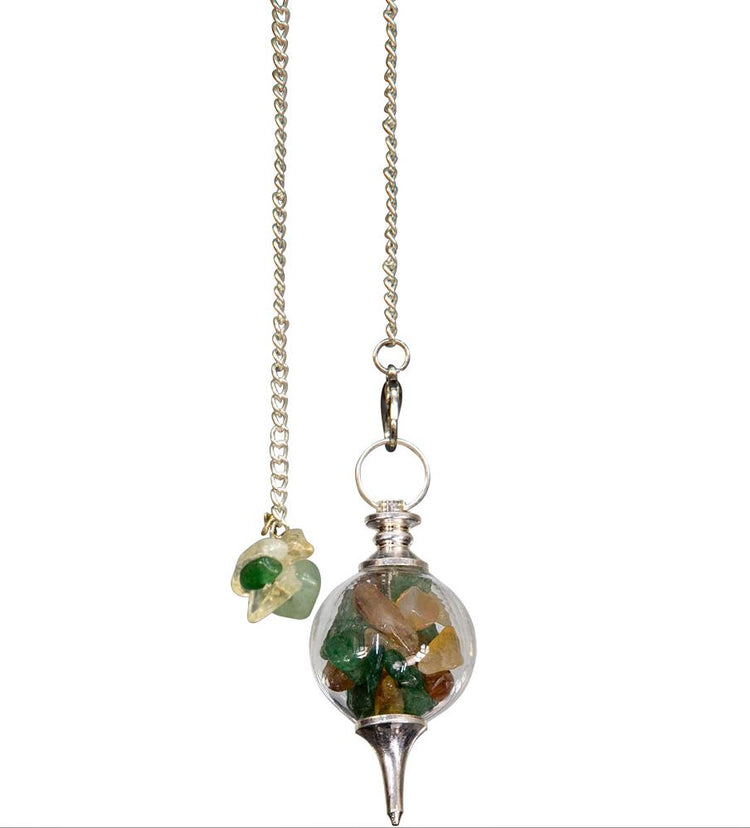 Natural Stone Chip Pendulum - Zero Point Crystals