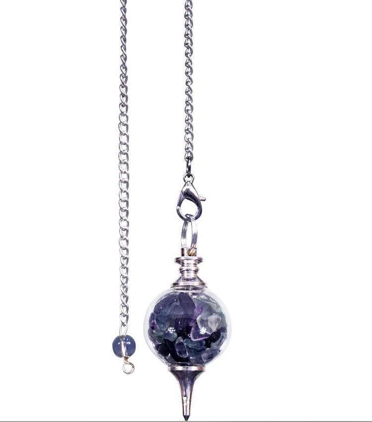 Natural Stone Chip Pendulum - Zero Point Crystals