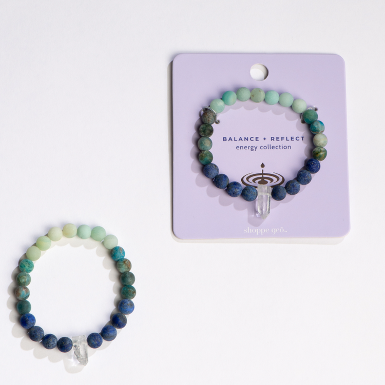 Energy Collection: Balance + Reflect Bracelet - Zero Point Crystals