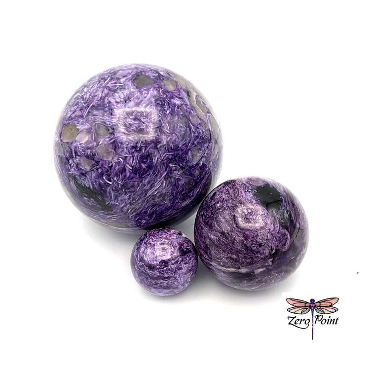 Charoite Sphere - Zero Point Crystals