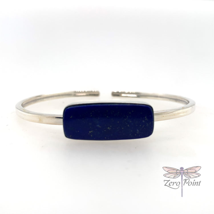 Lapis Bangle Bracelet - Zero Point Crystals