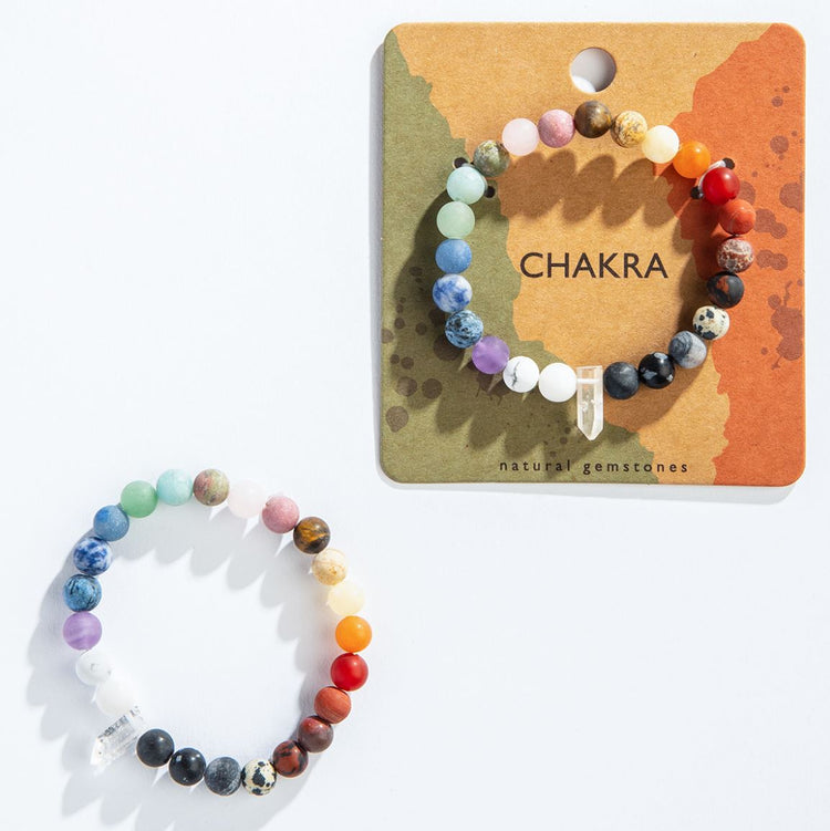 Crystal Point Chakra Bracelet - Zero Point Crystals