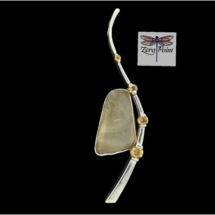 Libyan Gold Tektite Pendant - Zero Point Crystals