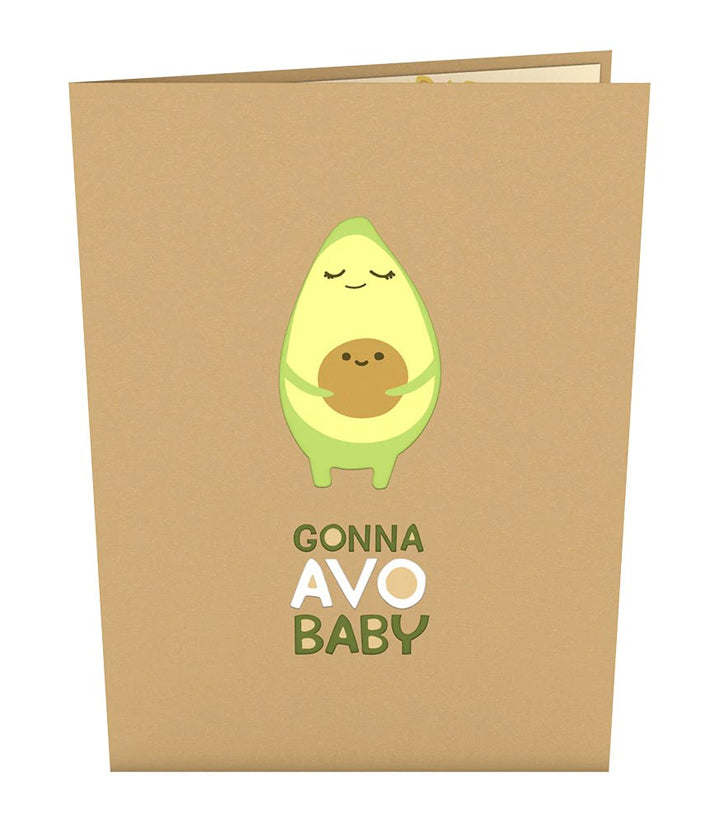 Gonna Avo Baby Pop Up Card - Zero Point Crystals